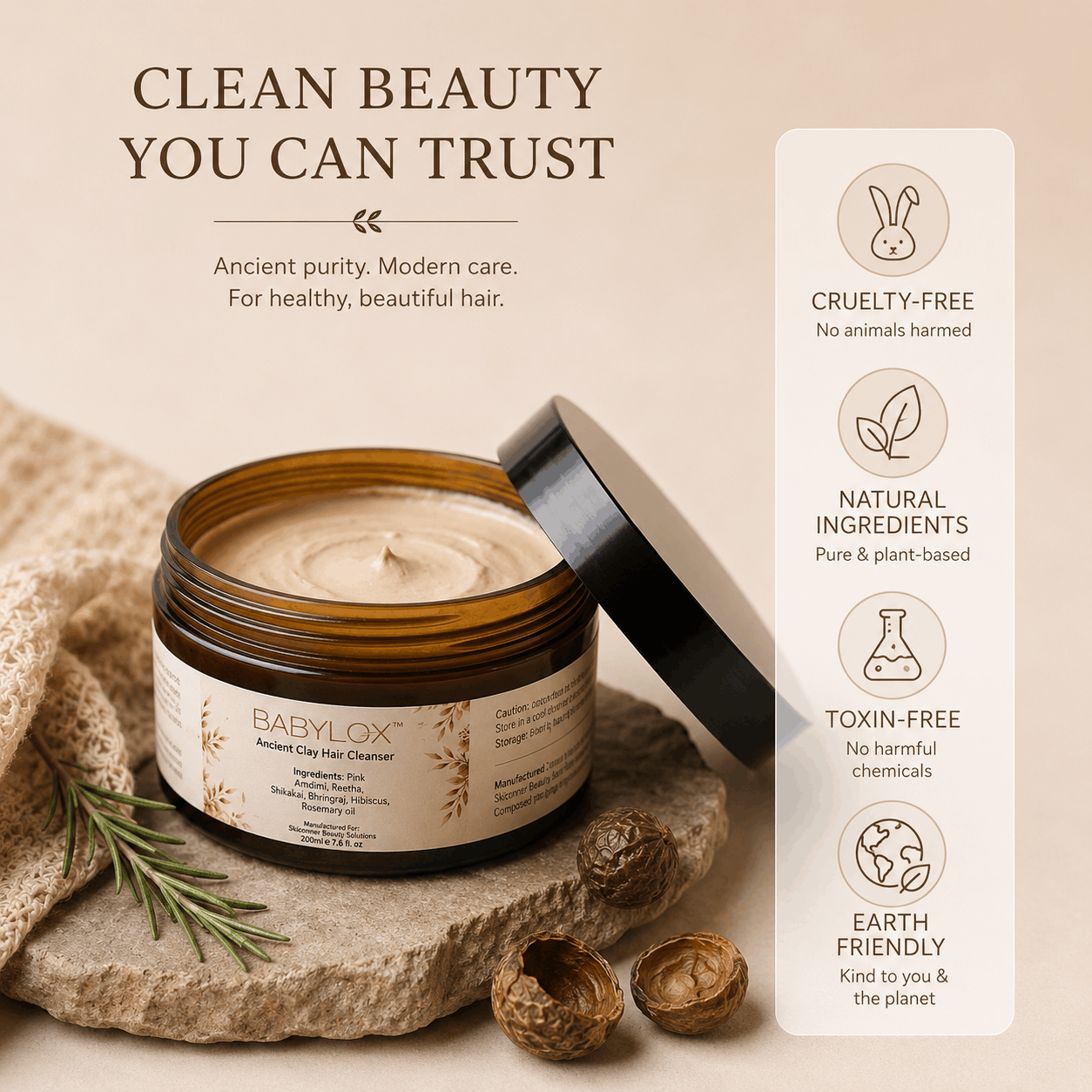 Babylox™ Ancient Clay Hair Cleanser